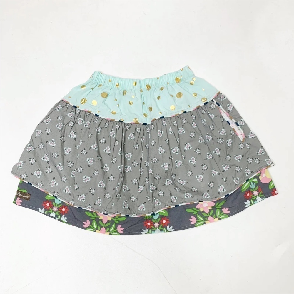 Matilda Jane Hello Lovely! Fun Day Skirt Size 4 Polka Dot Floral